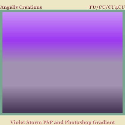 Violet Storm PSP and Photoshop Gradient