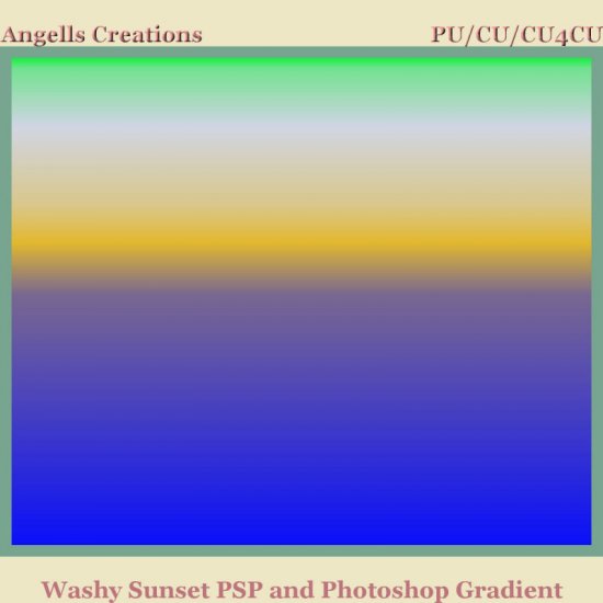 Washy Sunset PSP and Photoshop Gradient - Click Image to Close