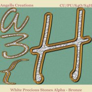 White Precious Stones Alpha - Bronze