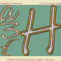 White Precious Stones Alpha - Bronze