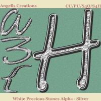 White Precious Stones Alpha - Silver