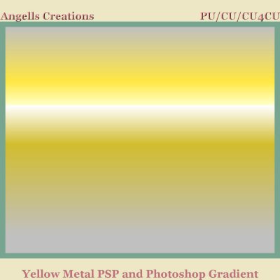 Yellow Metal PSP and Photoshop Gradient