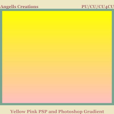 Yellow Pink PSP and Photoshop Gradient