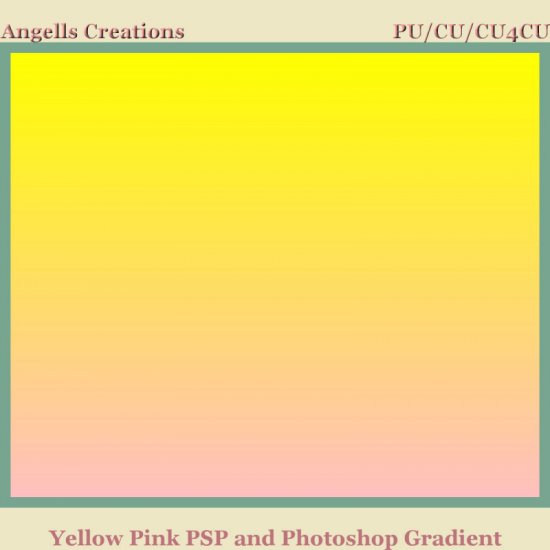 Yellow Pink PSP and Photoshop Gradient - Click Image to Close