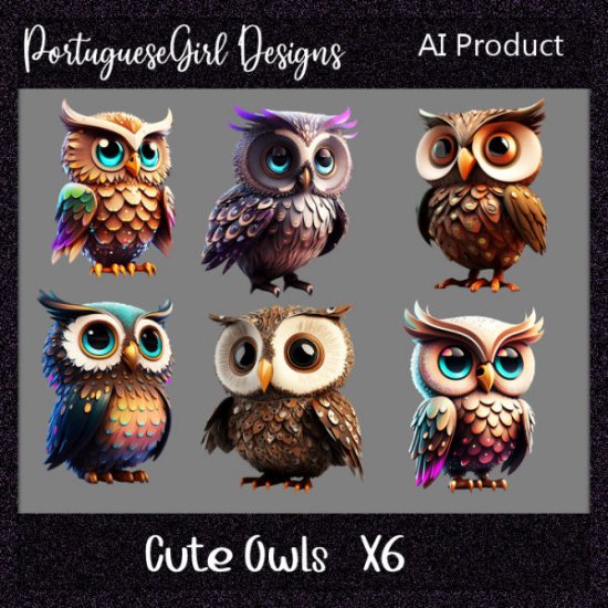 AI Cute Owls - Click Image to Close