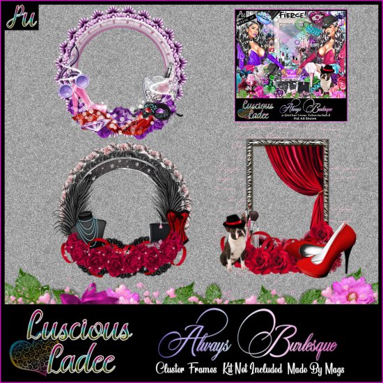 Always Burlesque Cluster Frames - Click Image to Close