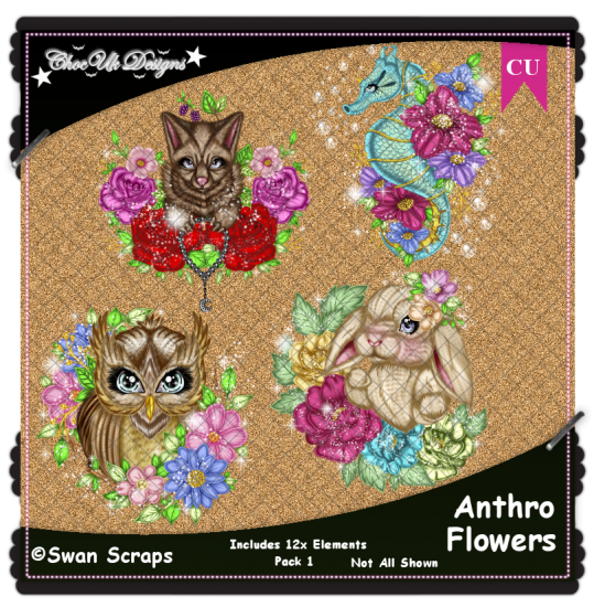 Anthro Flowers Elements CU/PU Pack 1 - Click Image to Close