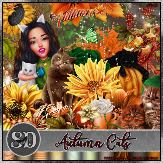 Autumn Cats Kit - Click Image to Close