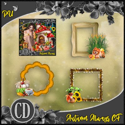 Autumn Always Cluster Frames