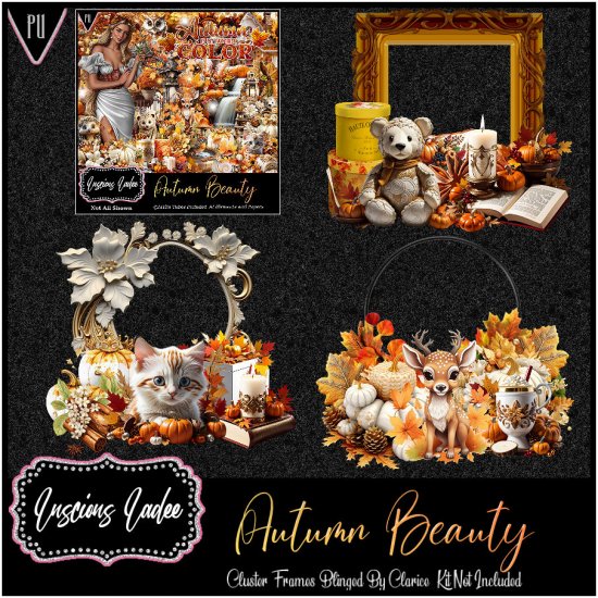 Autumn Beauty Cluster Frames - Click Image to Close