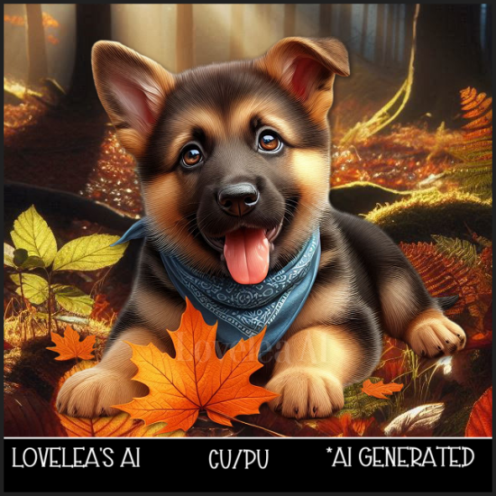 AUTUMN PUPPY 1 - Click Image to Close