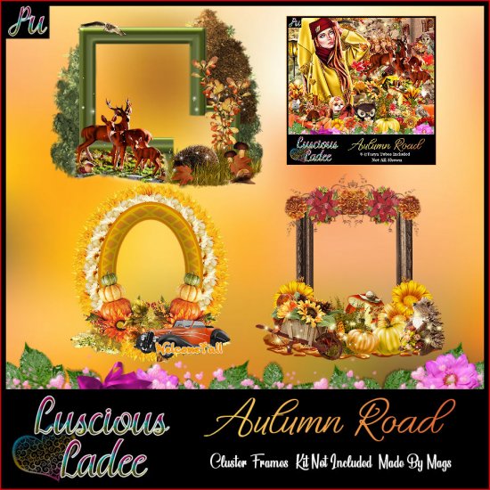 Autumn Road Cluster Frames - Click Image to Close