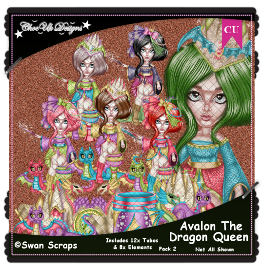 Avalon The Dragon Queen CU/PU Pack 2 - Click Image to Close