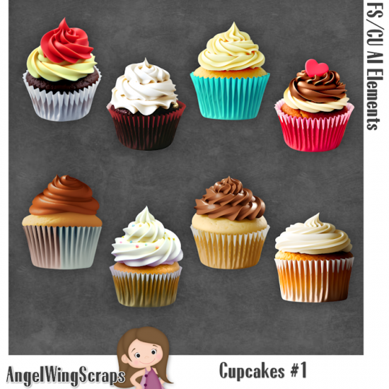 Cupcakes #1 (FS-CU-AI) - Click Image to Close