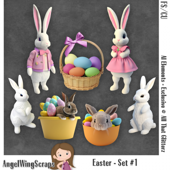 Easter - Set #1 (FS-CU-AI) * Exclusive - Click Image to Close