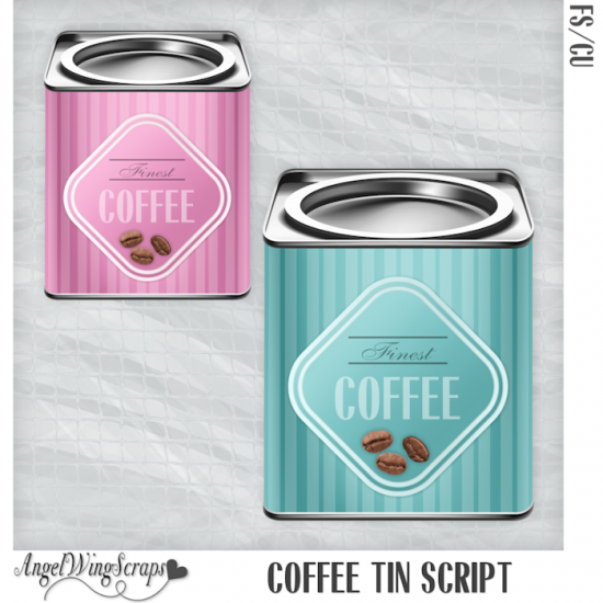 Coffee Tin Script (FS/CU) - Click Image to Close