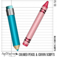 Colored Pencil & Crayon Scripts (FS/CU)