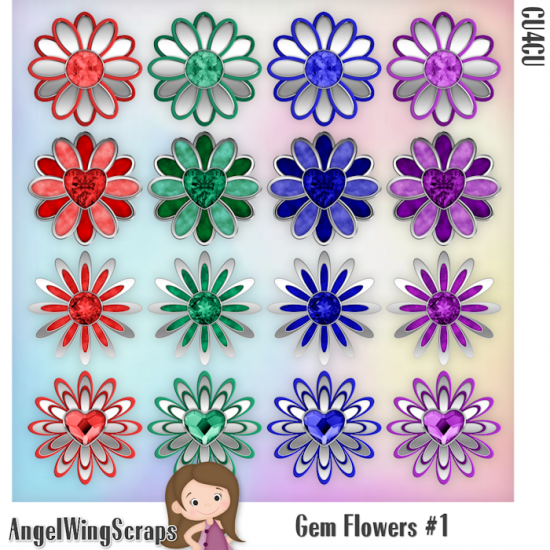 Gem Flowers #1 (FS/CU4CU) - Click Image to Close