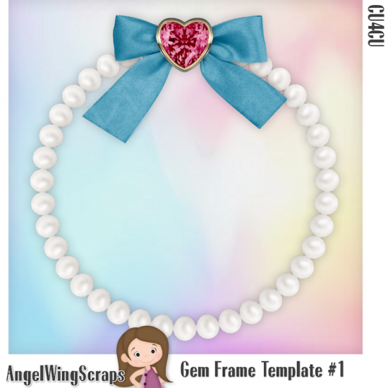 Gem Frame Template #1 (FS/CU4CU) - Click Image to Close