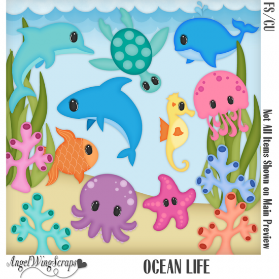 Ocean Life (FS/CU) - Click Image to Close