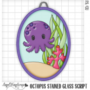 Octopus Stained Glass Script (FS/CU)