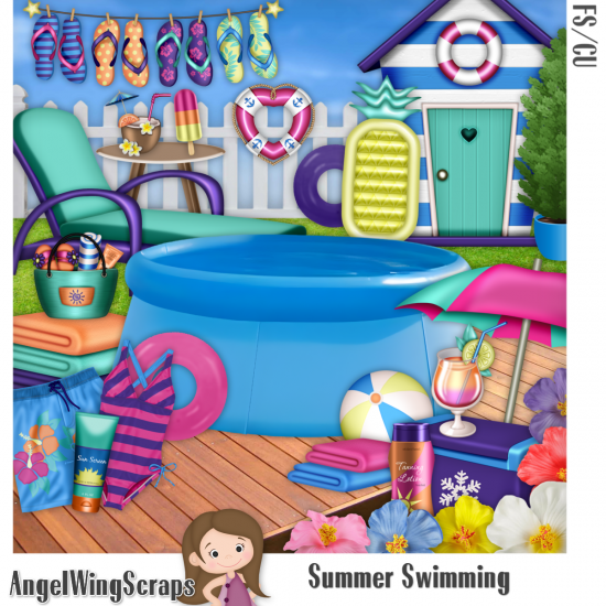 Summer Swimming (FS/CU) - Click Image to Close