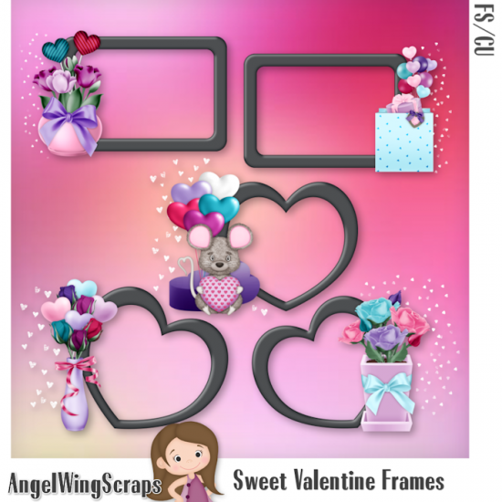 Sweet Valentine Frames (FS/CU) - Click Image to Close