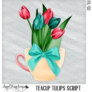 Teacup Tulips Script (FS/CU)