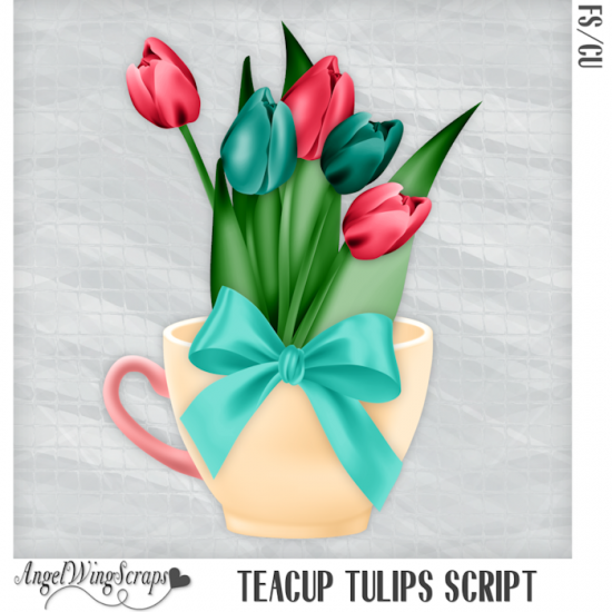 Teacup Tulips Script (FS/CU) - Click Image to Close