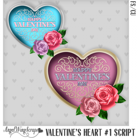 Valentine's Heart #1 Script (FS/CU) - Click Image to Close