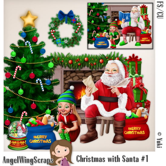 Christmas with Santa #1 (FS/CU) - Click Image to Close