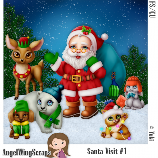 Santa Visit #1 (FS/CU) - Click Image to Close