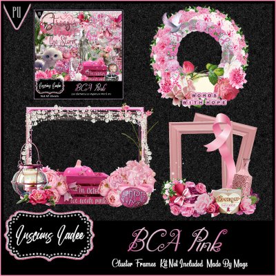 BCA Pink Cluster Frames