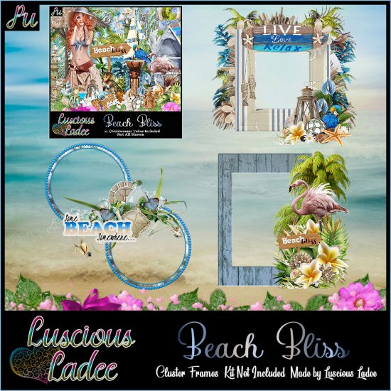 Beach Bliss Cluster Frames - Click Image to Close