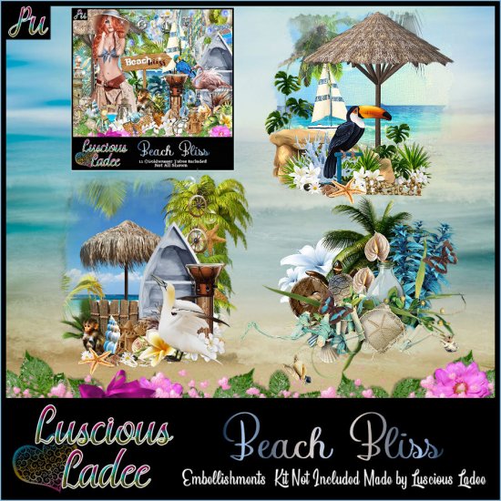 Beach Bliss Embellishments - Click Image to Close