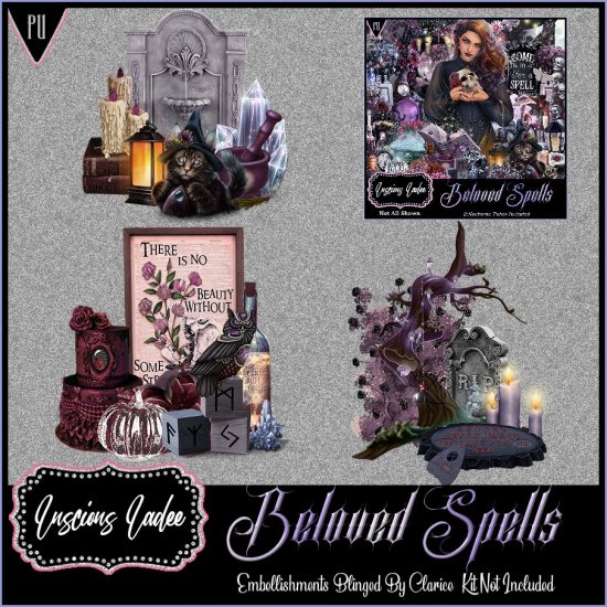 Beloved Spells Embellishments - Click Image to Close