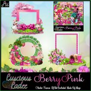 Berry Pink Cluster Frames