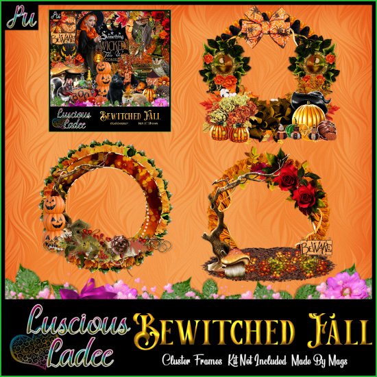 Bewitched Fall Cluster Frames - Click Image to Close