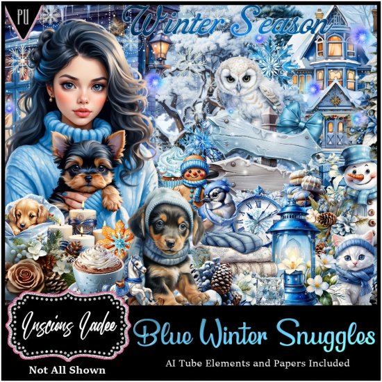 Blue Winter Snuggles - Click Image to Close