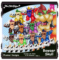 Bowser Skull CU/PU Pack 1