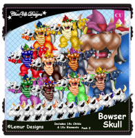Bowser Skull CU/PU Pack 2