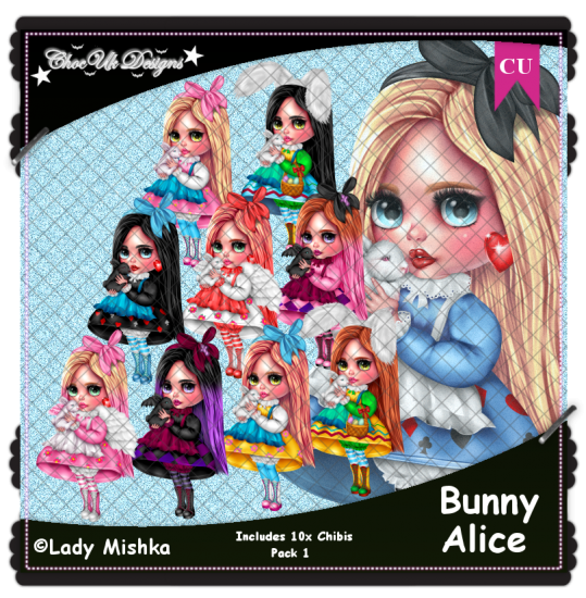 Bunny Alice CU/PU Pack 1 - Click Image to Close