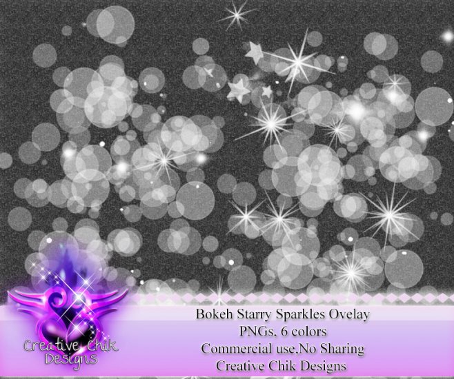 CCD-Bokeh Sparkles Ovelay Multicolor Pack - Click Image to Close