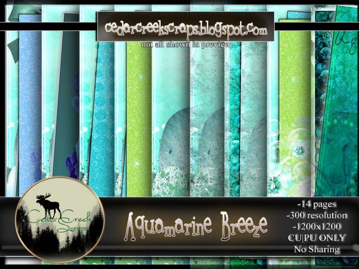 CCS-AquaMarine Breeze-Paperpack - Click Image to Close