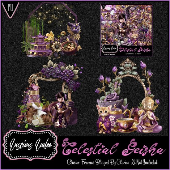 Celestial Geisha Cluster Frames - Click Image to Close