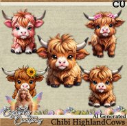 Highland Chibi Cows 1