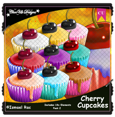 Cherry Cupcakes CU/PU Pack 2