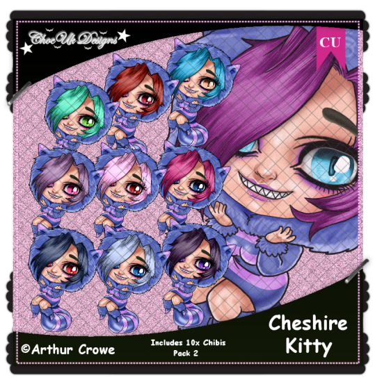 Cheshire Kitty CU/PU Pack 2 - Click Image to Close