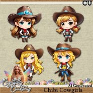 Cowgirl Chibi Girls