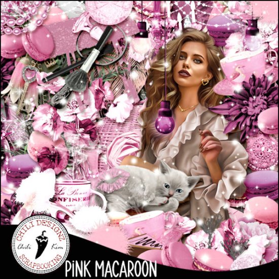 Pink Macaroon - Click Image to Close